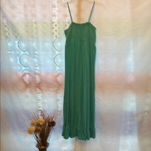 Turquoise blue Sleeveless Maxi Dress